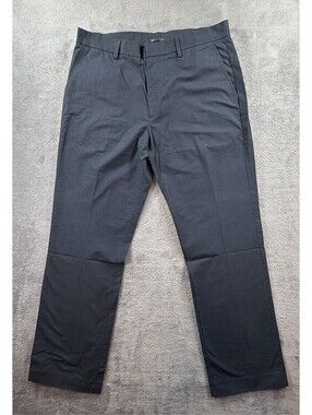 GAP Mens Gray Chino Pants Straight Fit Flat Front Cotton Casual Slacks